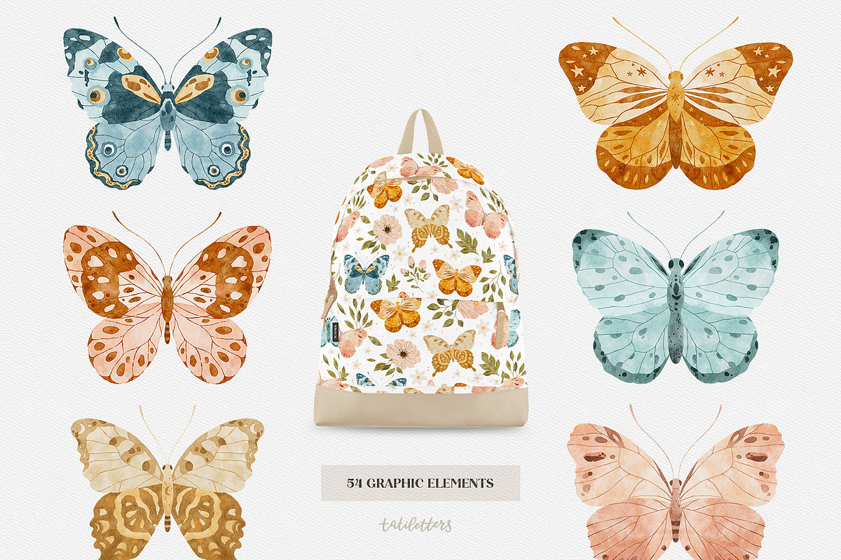 Bloom Butterflies and Flowers, a Decorative Illustration by tatiletters (Photo 5 of 15)