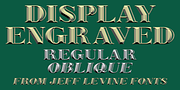 Display Engraved JNL, a Serif Font by Jeff Levine Fonts (Thumbnail 1 of 5)