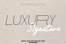 Luxury Signature font Duo