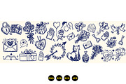 Hand Drawn Valentine Clipart Set, an Illustration by designvectx (Thumbnail 3 of 3)