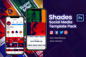 Shades Social Media Template, a Social Media Template by Visualin.std