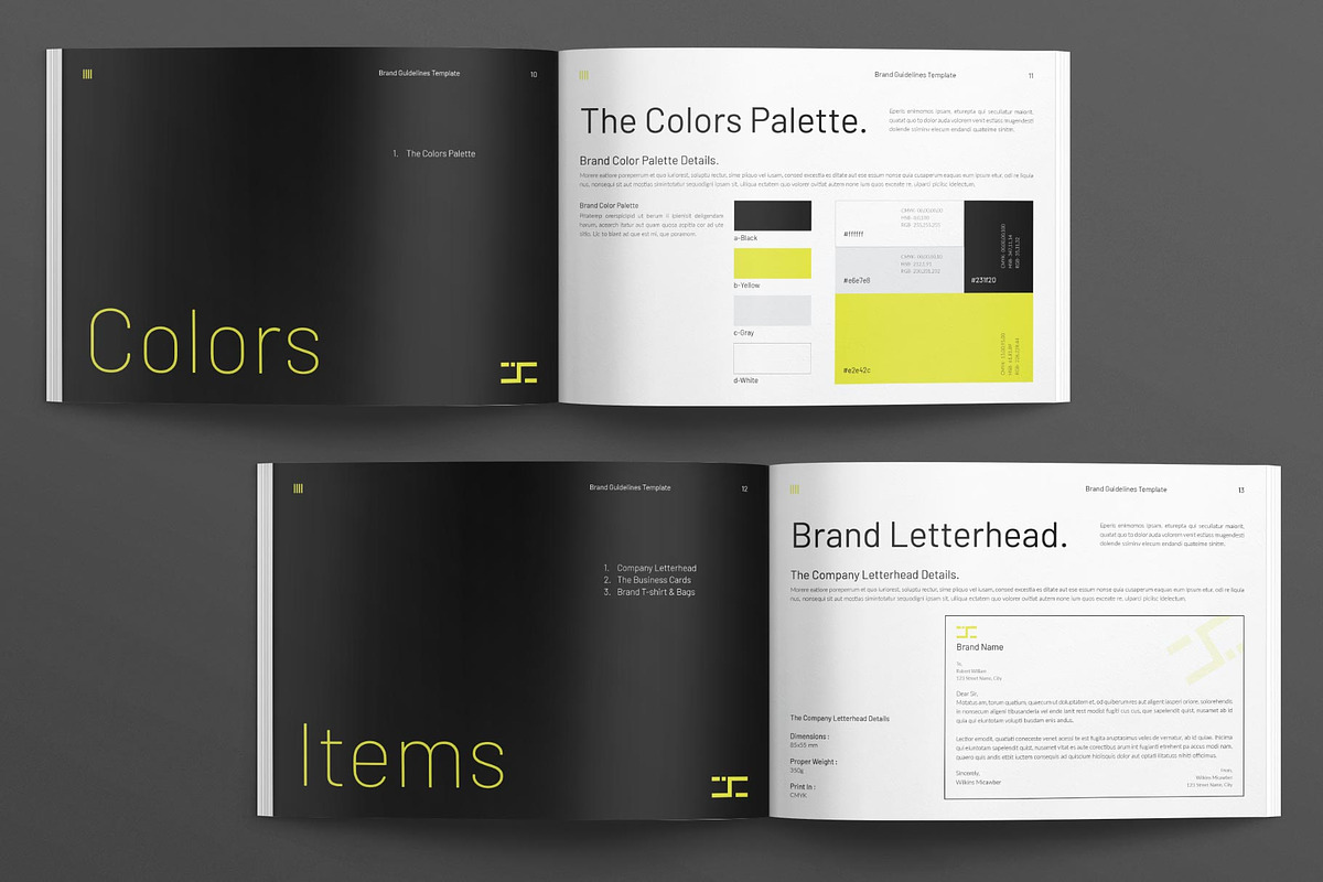 Brand Guideline Brochure Landscape, a Brochure Template by MassiveCreator (Photo 5 of 8)