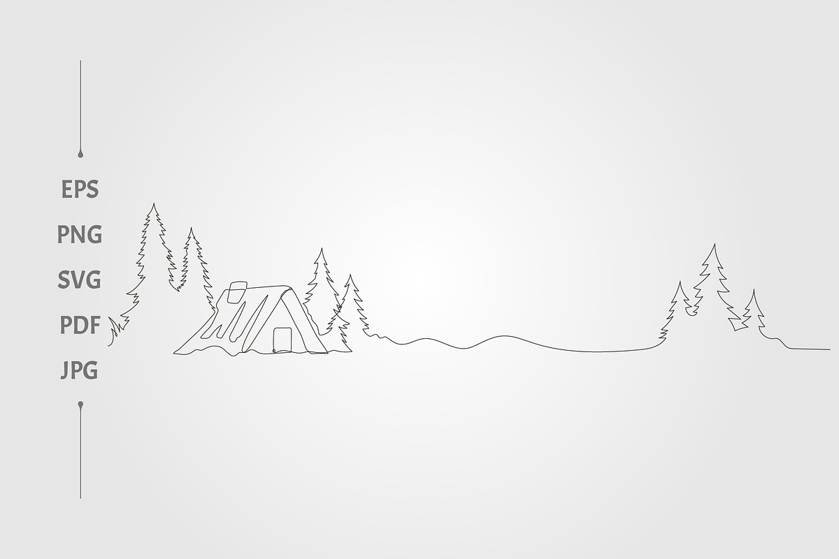 Abstract cabin pine trees, an Object Graphic by lawoel (Photo 1 of 3)