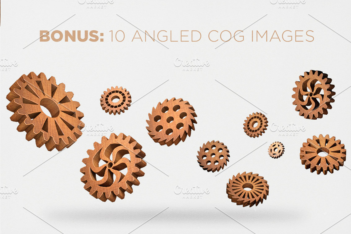 Vintage Cogwheels Bundle preview 5