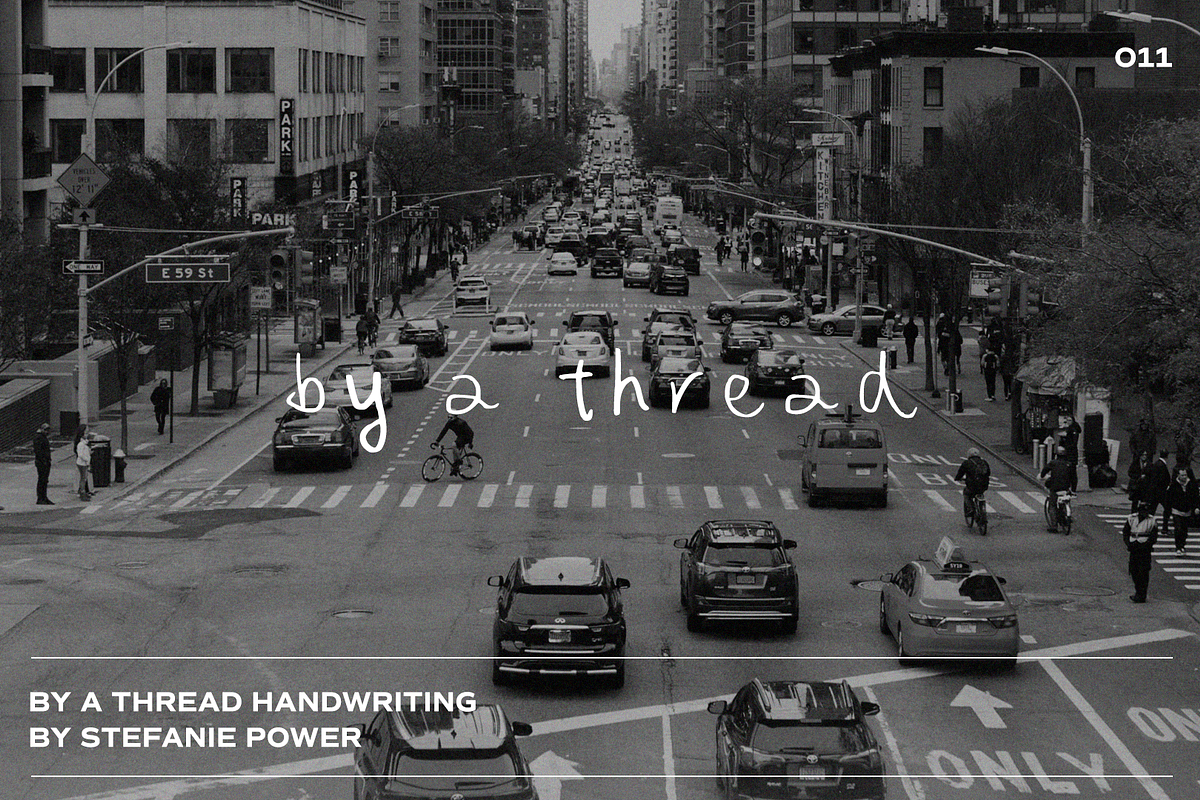 by a thread handwriting | Font, a Script Font by Stefanie Madison (Photo 1 of 2)