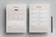 Daily and Weekly Planner Layout, a Stationery Template by MightyDesign (Thumbnail 1 of 8)