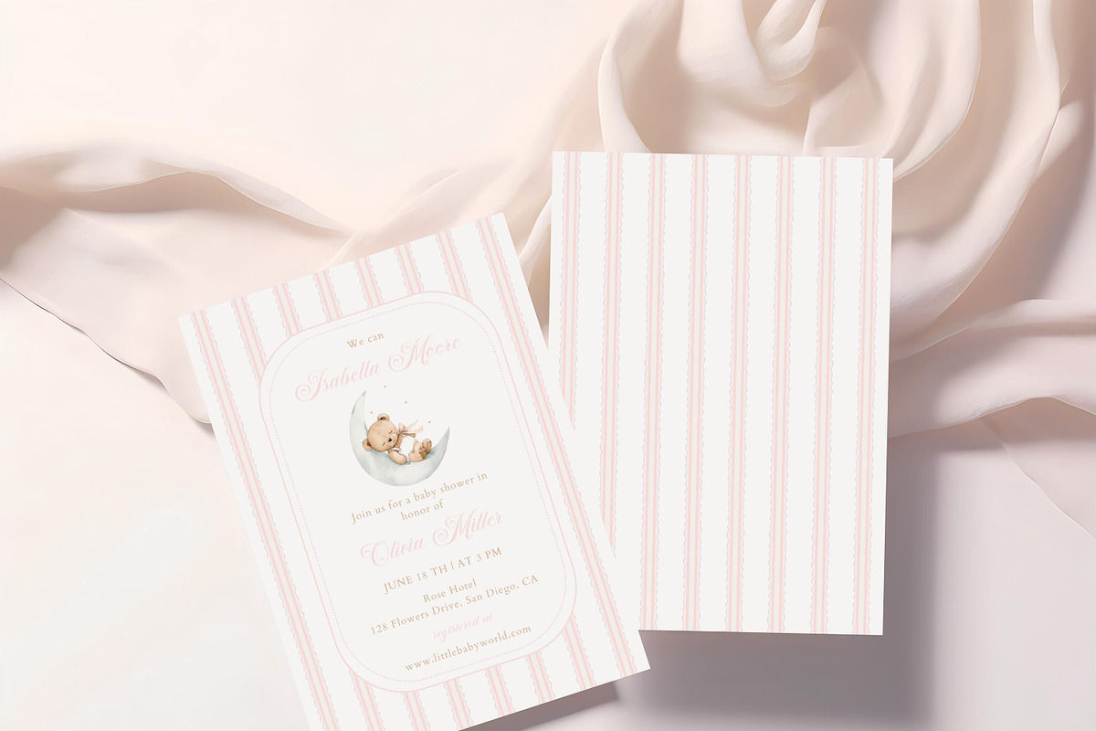 Pink Girl's Birthday Party Invite, an Invitation Template by LucaTheme (Photo 2 of 5)