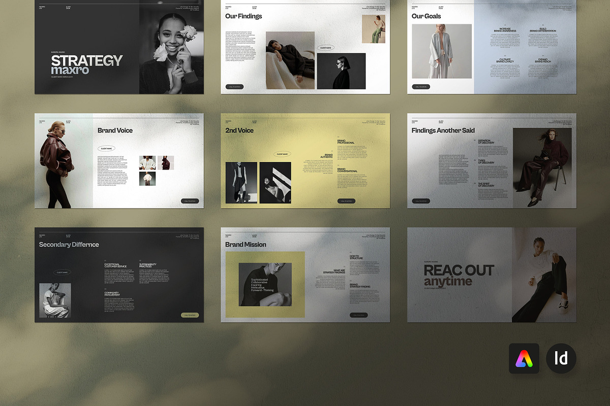 Maxro | Brand Strategy Template, a Presentation Template by Creatiya Type (Photo 10 of 10)