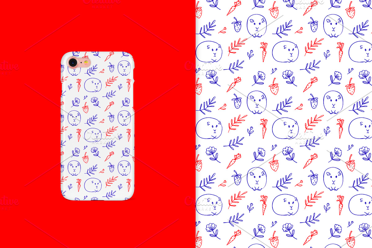 Guinea pig pattern, a Pattern Graphic by Lyolya Profitrolya (Photo 3 of 3)