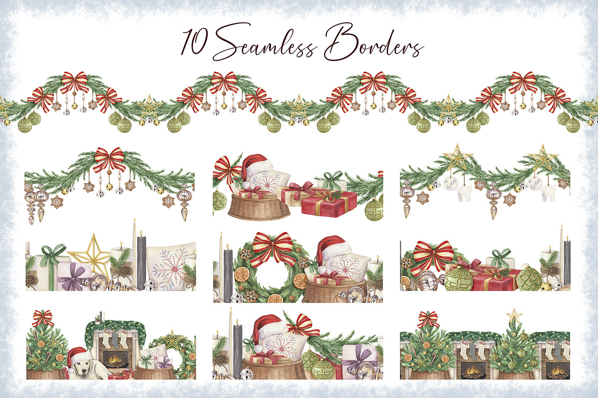 Cozy Christmas Watercolor Collection, a Seasonal Illustration by Nadya Saen Art (Photo 6 of 11)