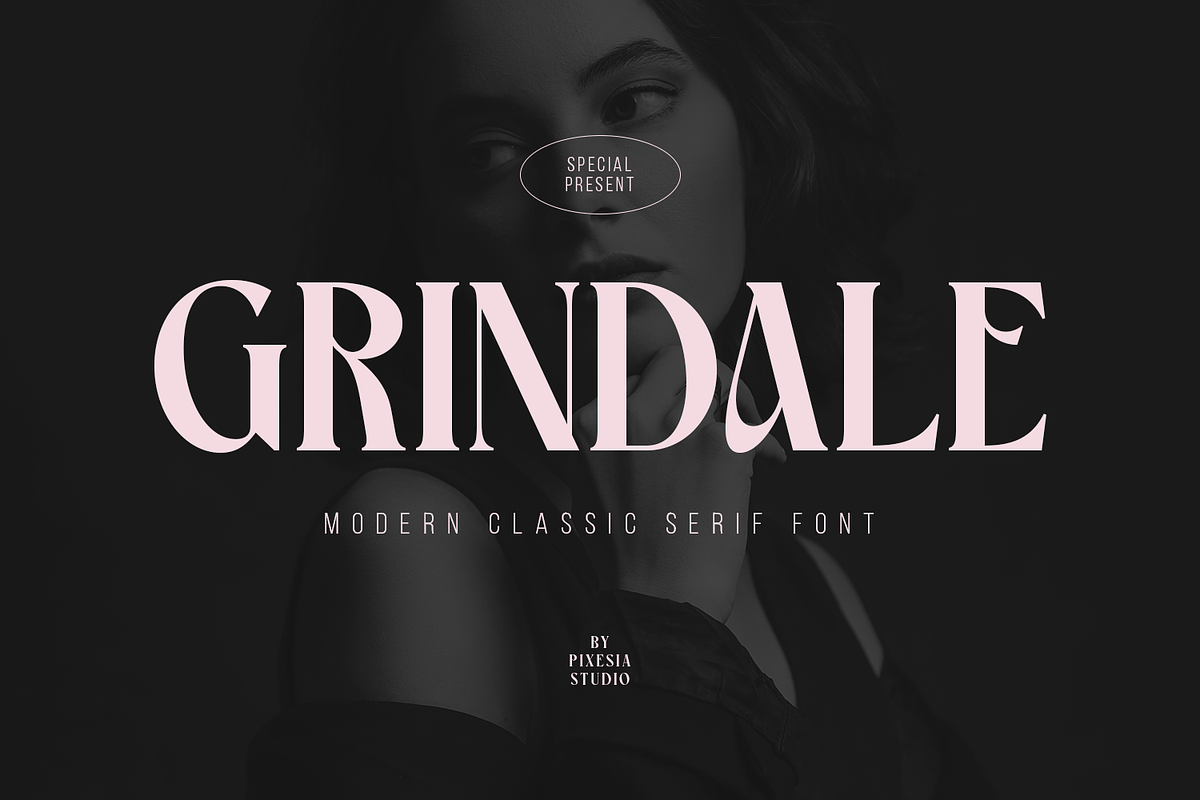 Grindale - Modern Classic Serif Font, a Serif Font by Pixesia Studio (Photo 1 of 15)