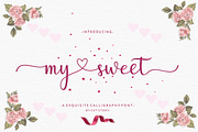 My Sweet, a Script Font by Cut Story (Thumbnail 1 of 12)