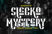 Slecko Mystery - Spooky Horror Font, a Handwritten Font by Pandeka Studio (Thumbnail 1 of 12)