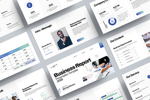 Business Report Presentation Design, a Presentation Template by MightyDesign