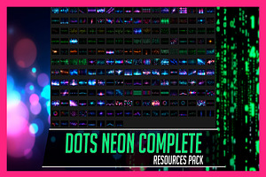 200 Dots Neon Overlay Effects