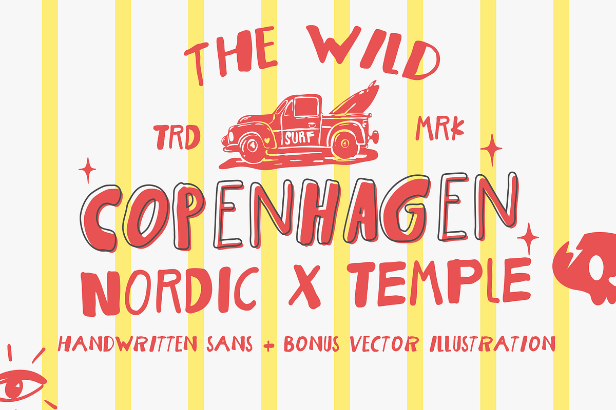 The Wild Copenhagen | Handmade Sans, a Sans Serif Font by Jolicia Type (Photo 1 of 13)