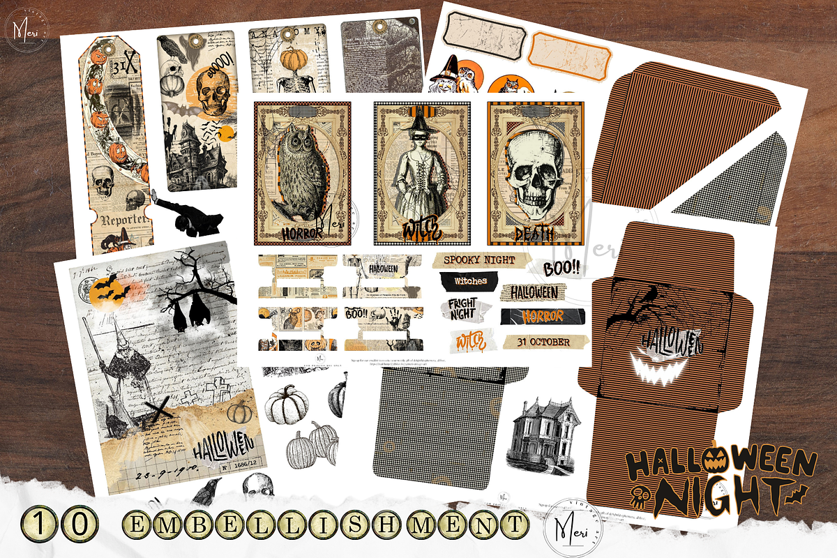 Halloween night Mystery Junk journal, a Decorative Illustration by meribela (Photo 6 of 7)