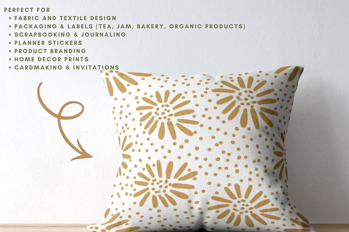 Boho Floral Geometric Pattern Set, a Pattern Graphic by Traveling Designer (Photo 6 of 8)