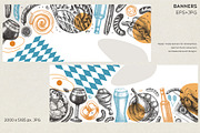 Oktoberfest German Food Vectors, a Food Illustration by Yevheniia (Thumbnail 9 of 13)
