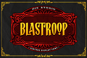 Blastroop, a Symbol Font by Vintage Division (Thumbnail 1 of 15)