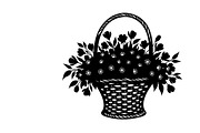 Charming flower basket wall art, an Illustration by Amazin_art (Thumbnail 3 of 32)