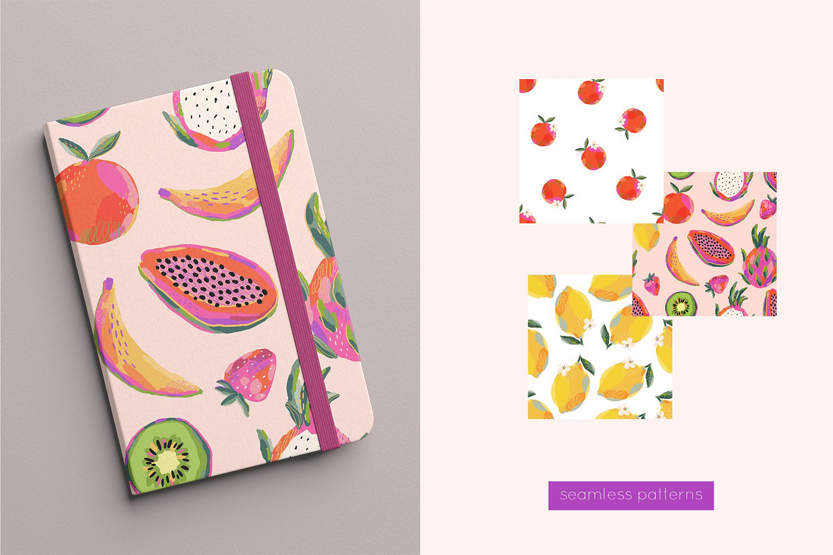 Abstract cute fruits, an Object Graphic by Barkova Nadya (Photo 3 of 6)