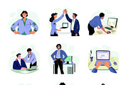 Office Illustration Art Set, a Work Illustration by Brickclay (Thumbnail 7 of 9)