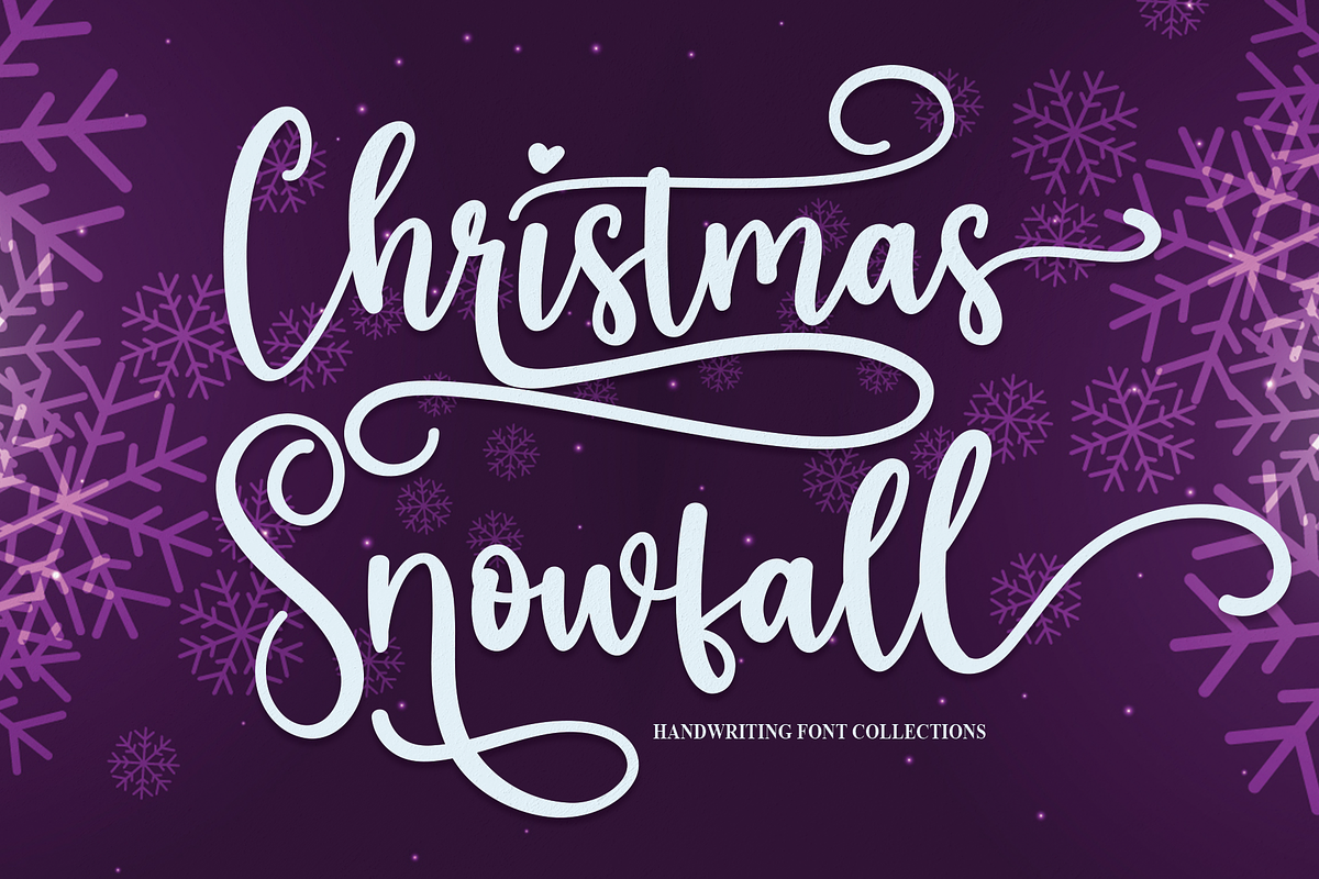 Christmas Snowfall | Script Font, a Script Font by Scratchones (Photo 1 of 6)