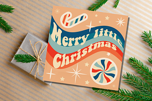 Retro Christmas Greeting Cards