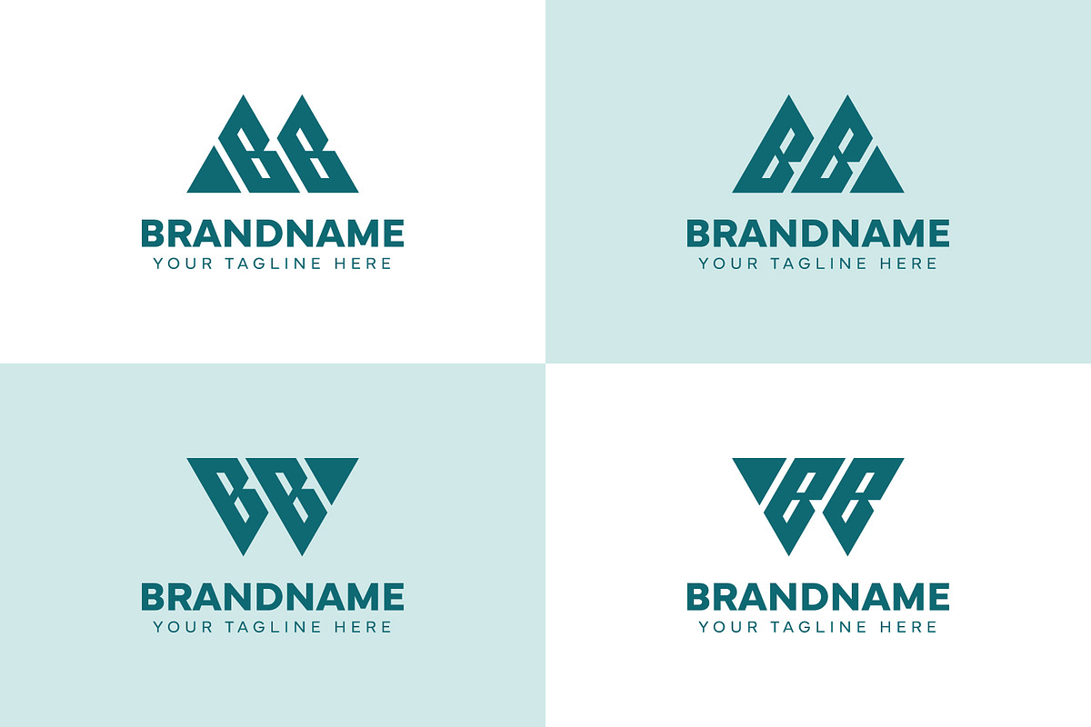 Letters MBB WBB BB Logo Set, suitabl, a Branding & Logo Template by Pray Art Design Studio