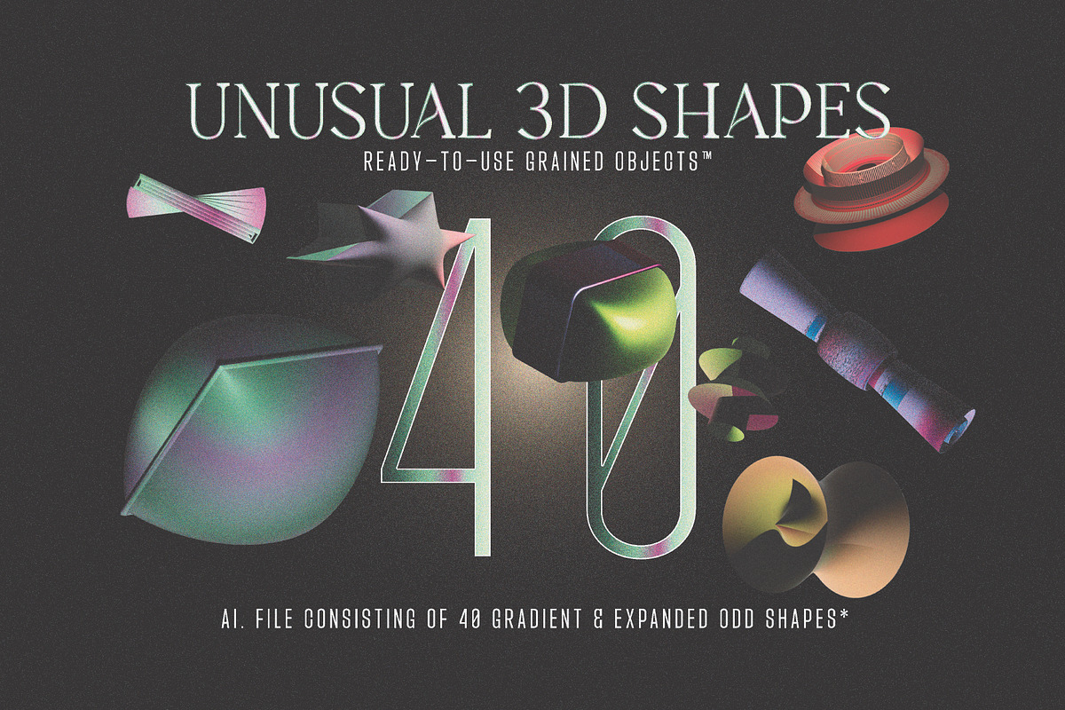 Unusual 3D Shapes, an Object Graphic by Kapoor Design Empire (Photo 1 of 3)