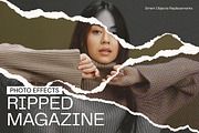 Ripped Magazine Photo Effect, a Layer Style Add-On by iDoodle Studio (Thumbnail 1 of 4)