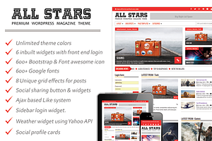 ALLSTARS- Modern Responsive Magazine