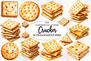 Cracker Watercolor Clipart, an Illustration by Designworld (Thumbnail 1 of 7)