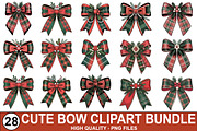 Coquette Christmas Bow Clipart PNG, a Graphic by crative8112 (Thumbnail 1 of 9)