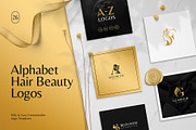 Alphabet Hair Beauty Logo Collection, a Branding & Logo Template by Rukuru Studio (Thumbnail 1 of 6)