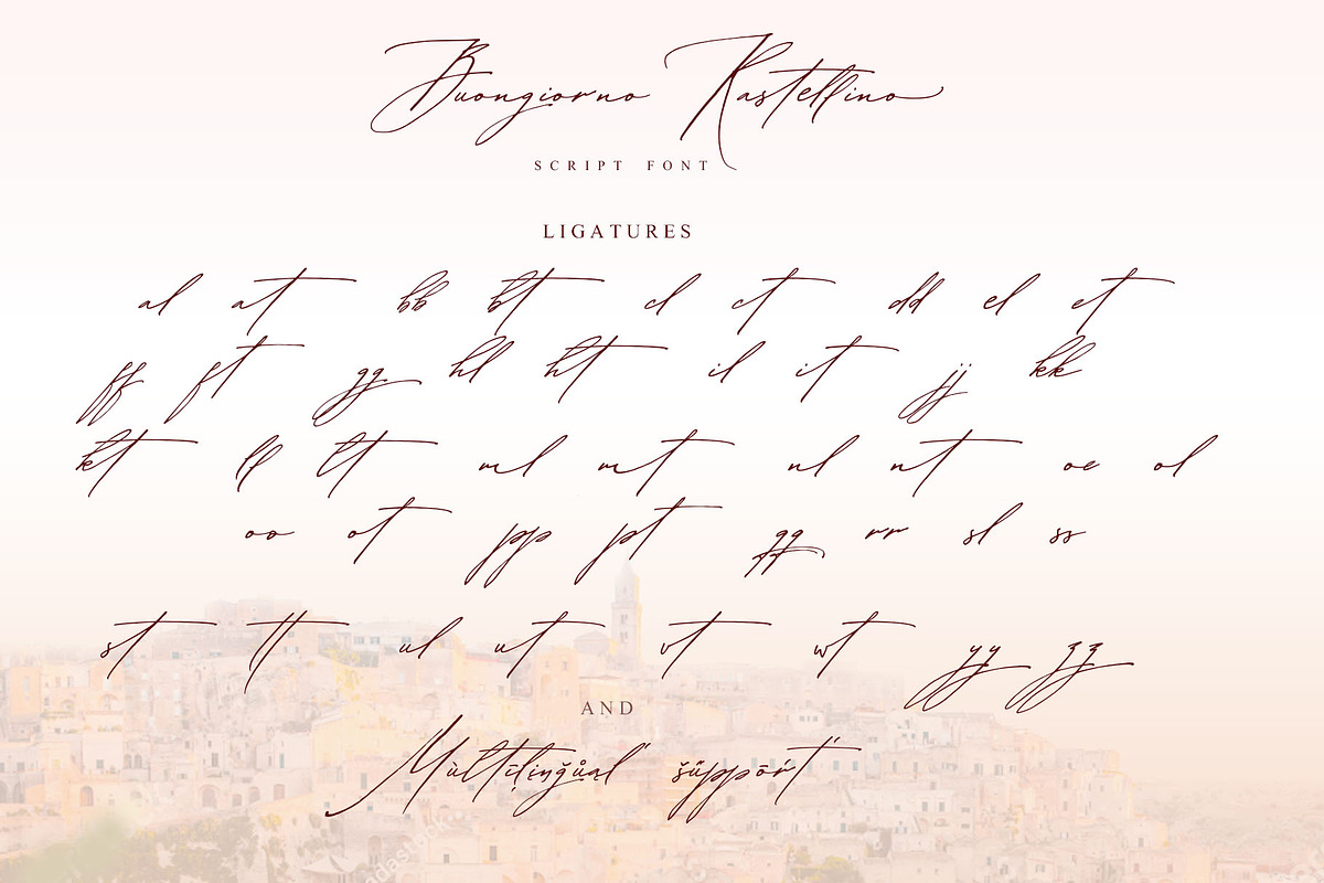 Buongiorno Rastellino font Cyrillic, a Script Font by IraDvilyuk (Photo 20 of 24)