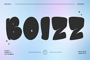 Boizz Graffiti Bubble Display Font, a Handwritten Font by Maulana Creative (Thumbnail 1 of 7)