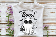 I'm Here for the Boos, Halloween PNG, an Illustration by Craft Nest (Thumbnail 2 of 6)