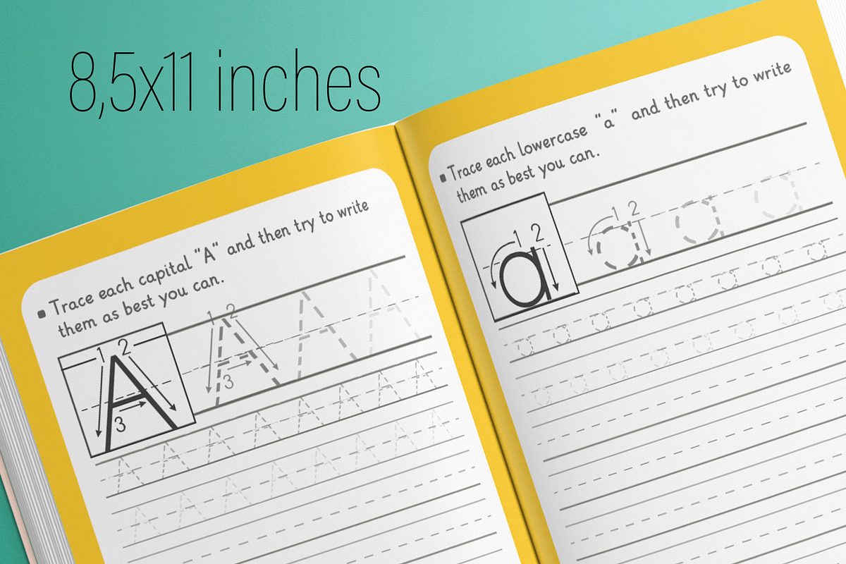 Alphabet Practice Book KDP Interior, a Templates & Theme by MatiArtShop (Photo 3 of 3)