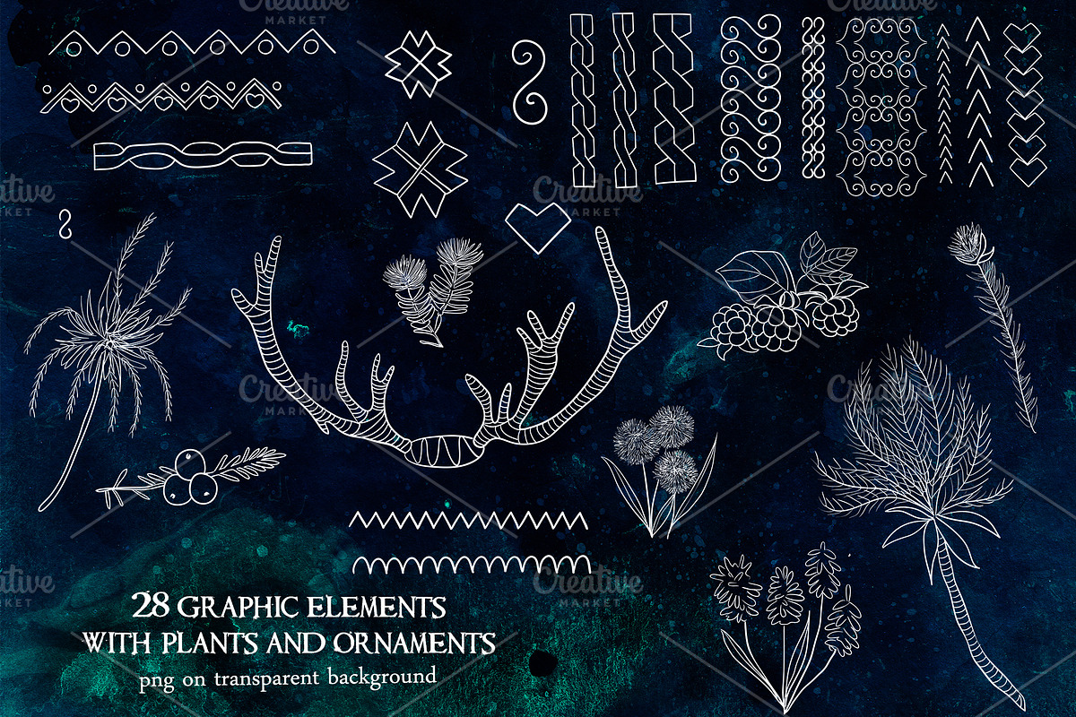 Scandinavian collection. PNG+JPEG, a Decorative Illustration by Scarlet Heath Art (Photo 4 of 14)