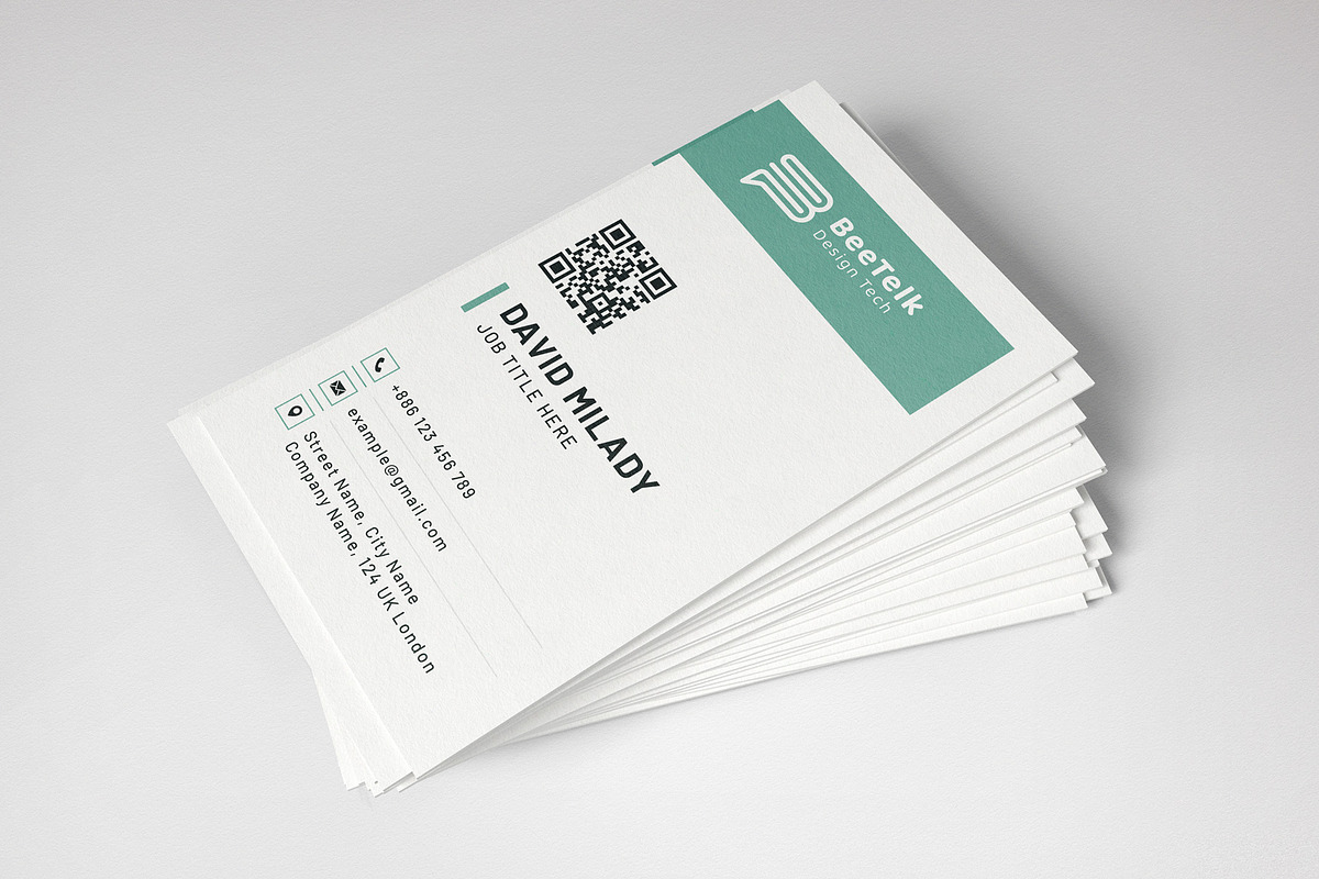 Vertical Business Card, a Business Card Template by PicoartBd (Photo 3 of 3)