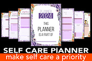 Self-Care Planner, Planner 2024, a Presentation Template by JustArtDigital (Thumbnail 1 of 8)