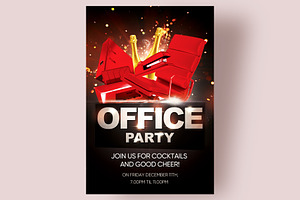 Office Party Event Flyer