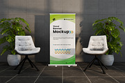 Roll Up Banner Mockup, an Advertising Mockup by Artlogs x Modaldesain (Thumbnail 2 of 3)