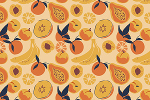 4 Tropical Seamless Patterns