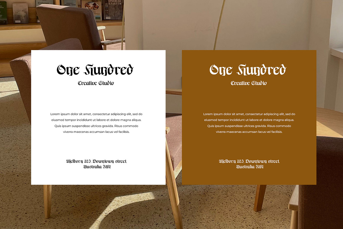 Regano Classic BlackLetter Font, a Blackletter Font by RantautypeStudio (Photo 10 of 17)