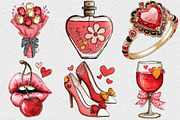 Hand-drawn Coquette Valentine's Day, an Illustration by DreamCafeArt (Thumbnail 3 of 6)