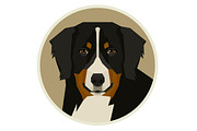 Dog breeds Bernese Mountain Dog, an Animal Illustration by Nenilkime (Thumbnail 3 of 3)