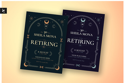 Retirement Party Invitation Classic, a Card Template by Neermana